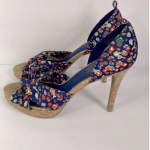 Womens Cork Stiletto Heels
